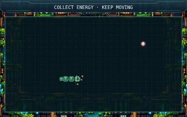 Neon Snake original pixel artwork